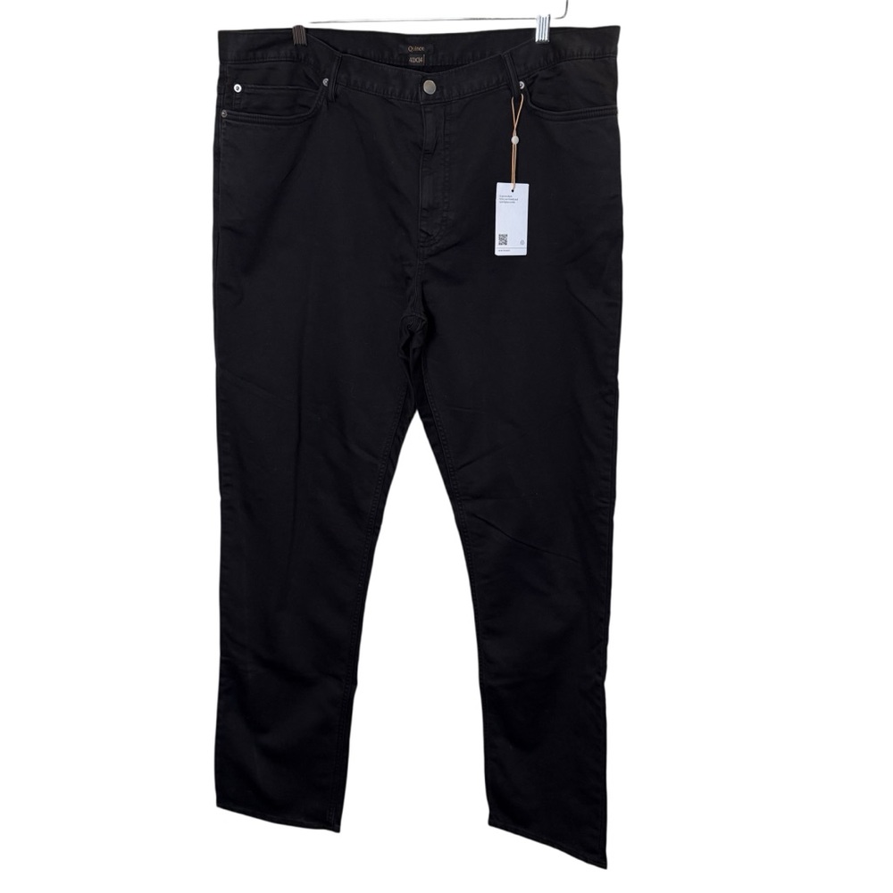 Quince Men's Black Comfort Stretch Traveler Pants sz 40/34